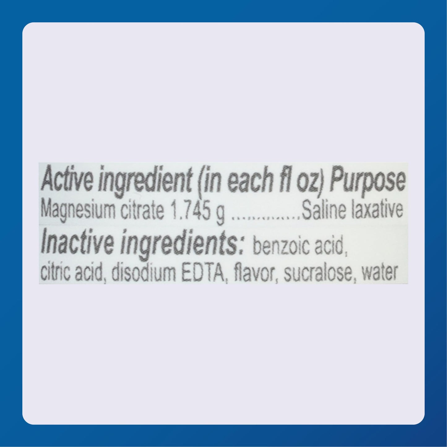 Major Magnesium Citrate Saline Laxative - Lemon Flavor, 10 Fl Oz (1 Pack) | Major Pharmaceuticals