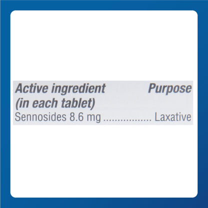 Major Senna 8.6 mg Natural Vegetable Laxative Tablets - Occasional Constipation Relief (100 Tablets)