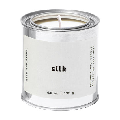 MALA Scented Silk Tonka Bean Jasmine & Coconut - Vegan Soy Candle 6.8 oz