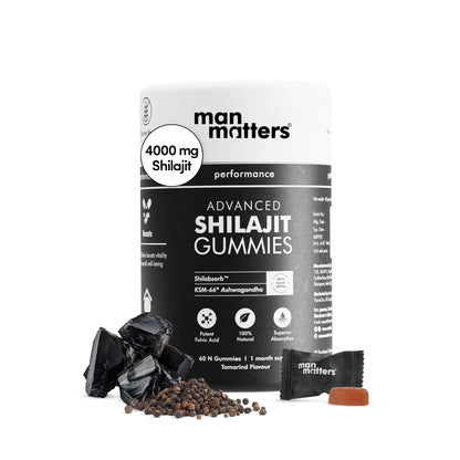 Man Matters 4000 mg Shilajit Gummies – Lab-Tested, Sugar-Free, Vegan