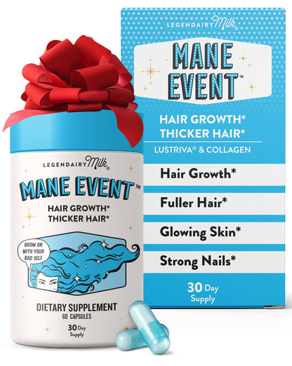 Hair Growth Vitamins for Women – Biotin, Collagen & Lustriva | Mane Event