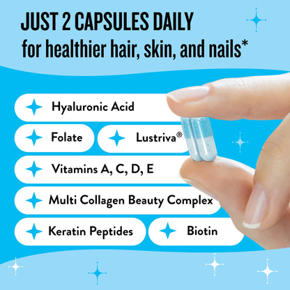Hair Growth Vitamins for Women – Biotin, Collagen & Lustriva | Mane Event