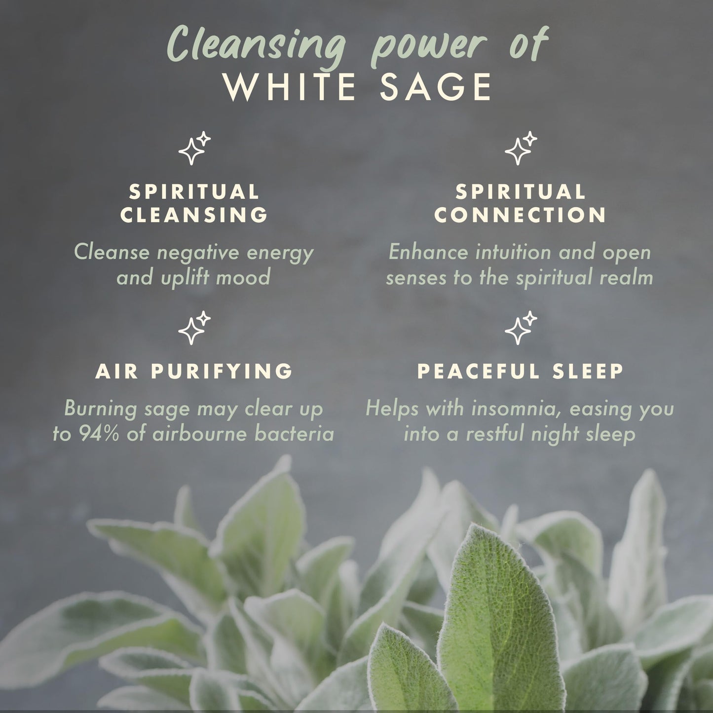 Manifest Candles White Sage Candle for Cleansing Negative Energy – 7oz, 50+ Hr Burn