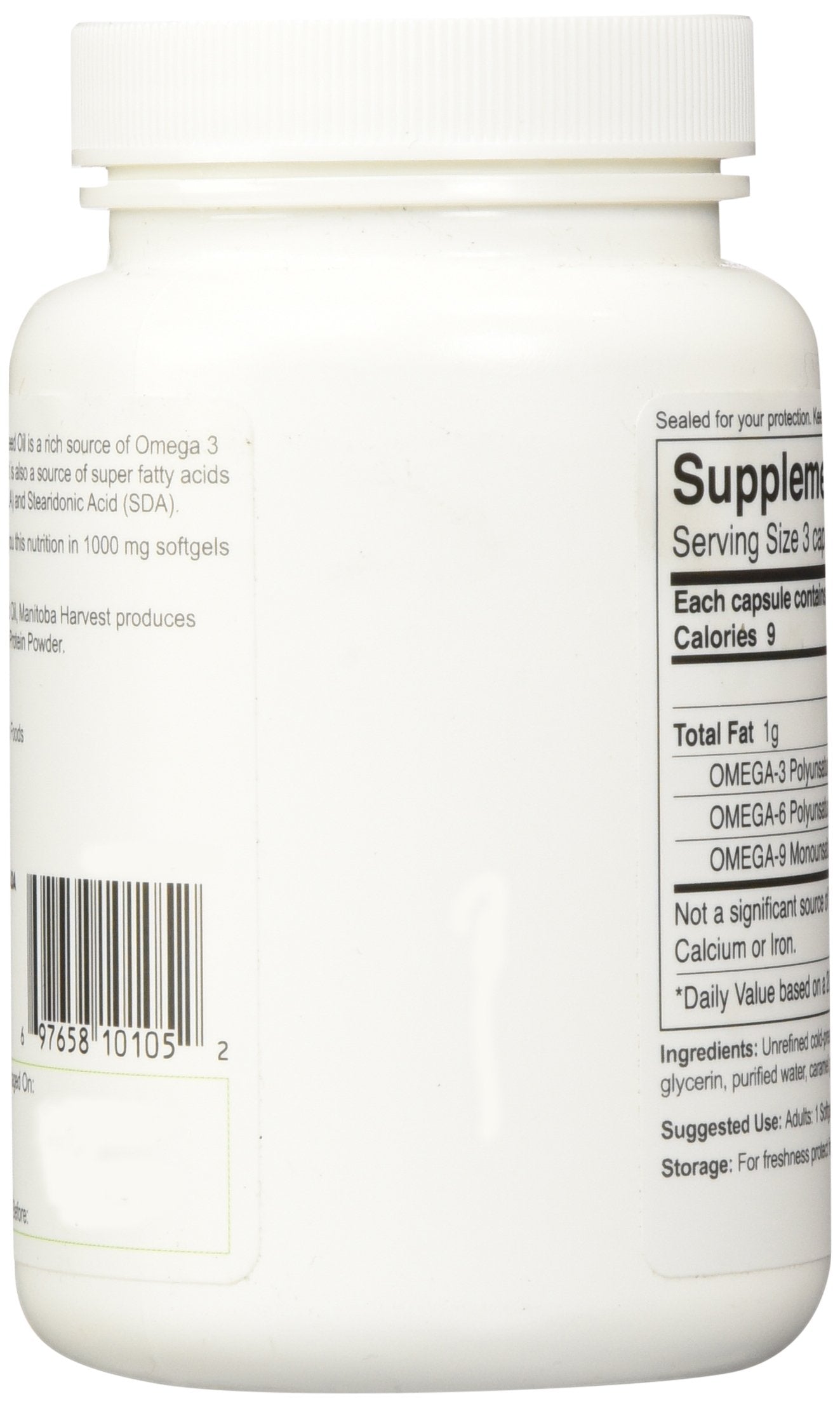 Manitoba Harvest Hemp Oil Soft Gels - 60 Softgels (Pack of 3)