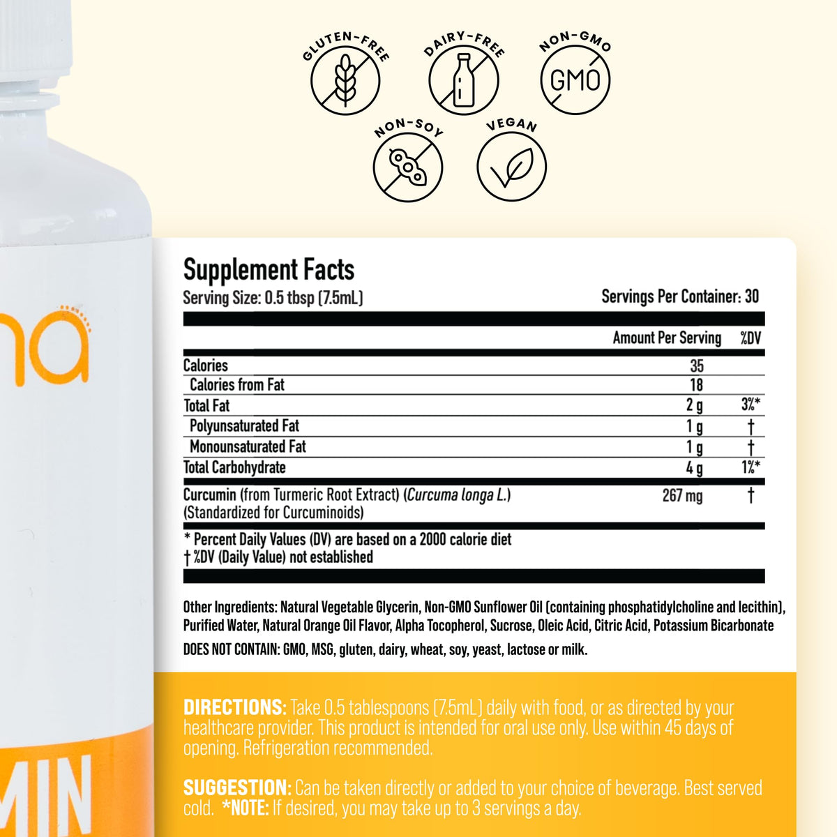 Manna Vitamins Evolved Liposomal Curcumin – 95% Curcuminoids, Advanced Absorption, 3 Pack (Vegan, Non-GMO)