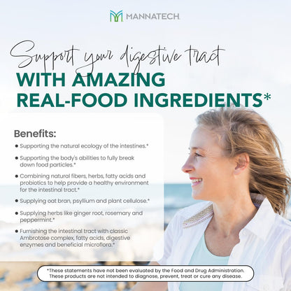 Mannatech Digestive Enzymes & Probiotics - Ambrotose Aloe Vera Power | MannaCleanse 120 Capsules