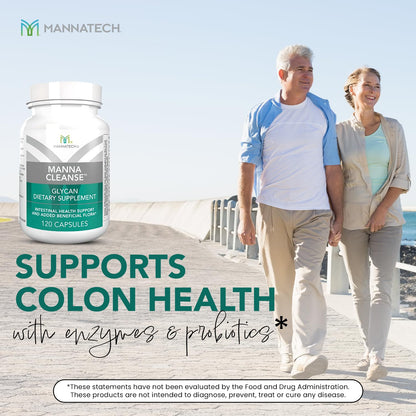 Mannatech Digestive Enzymes & Probiotics - Ambrotose Aloe Vera Power | MannaCleanse 120 Capsules