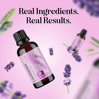 Pure Lavender Essential Oil – Hair, Skin & Nails | 1 Fl Oz Glass Bottle