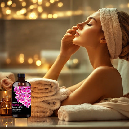 Marjoram Essential Oil 4 oz (120 ml) for Diffuser, DIY Candles & More | FRAOIL