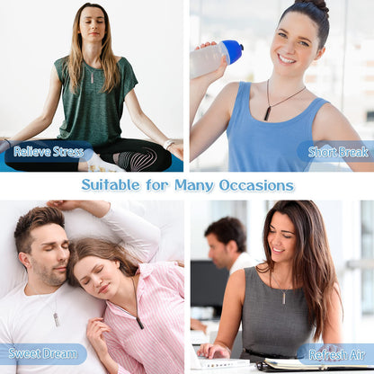 Maromalife Diffuser Necklaces – 2-Pack Stainless Steel Locket Gift Set