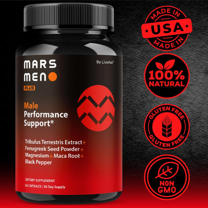 Mars Men Plus – 2 Pack Natural Support Capsules | Premium Multivitamin