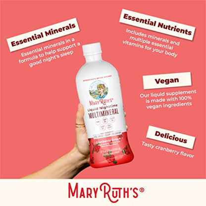 MaryRuth Organics Liquid Morning Multivitamin Essentials+ | Immune Support | Sugar Free | Vegan | 32 Fl Oz