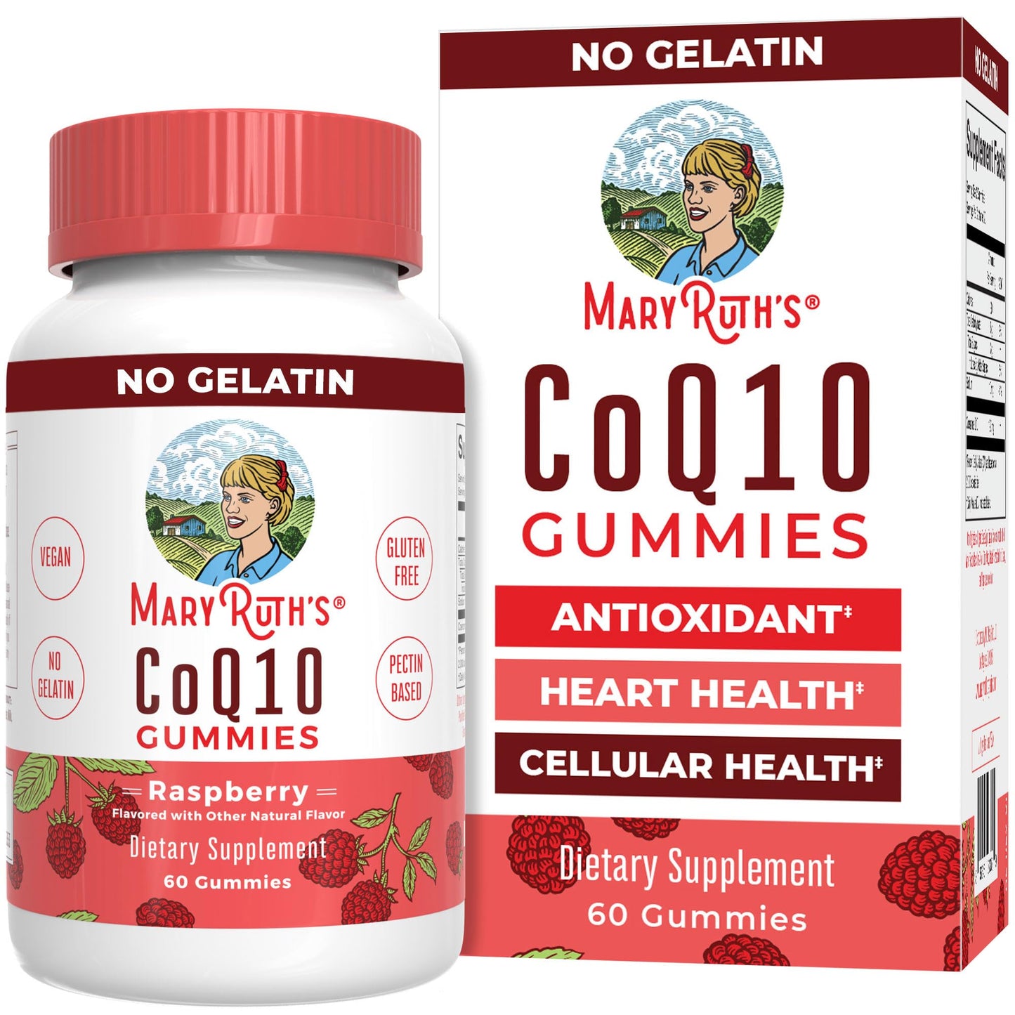MaryRuth Organics CoQ10 Gummies - 120 mg | Vegan, Non-GMO, Gluten Free - 60 Count