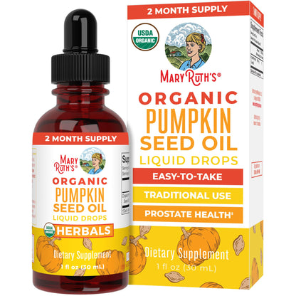 MaryRuth Organics Pumpkin Seed Oil - Cold Pressed, USDA Organic, 60 Servings