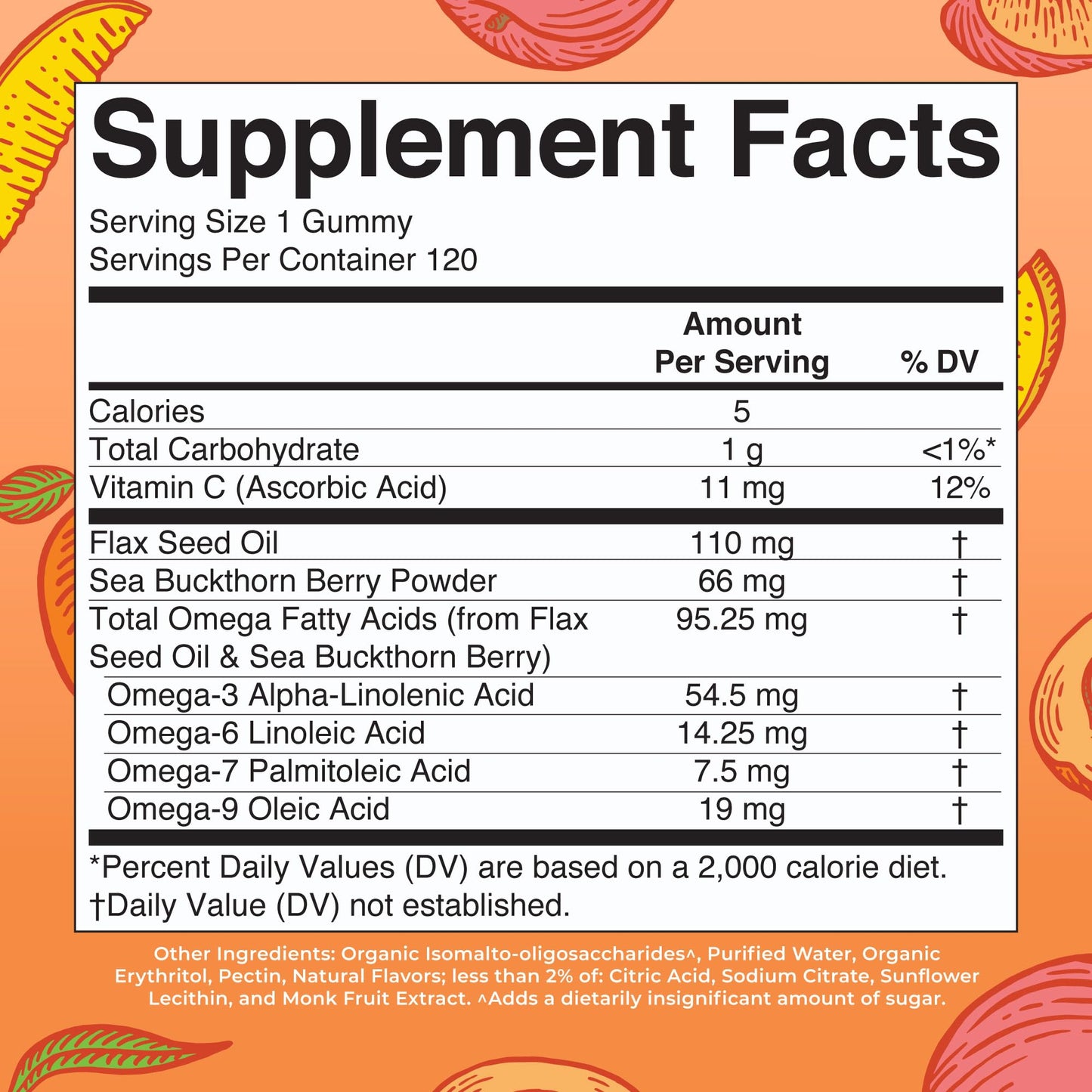 MaryRuth Organics Vegan Omega 3-6-7-9 Gummies – 120 Count | Non-GMO