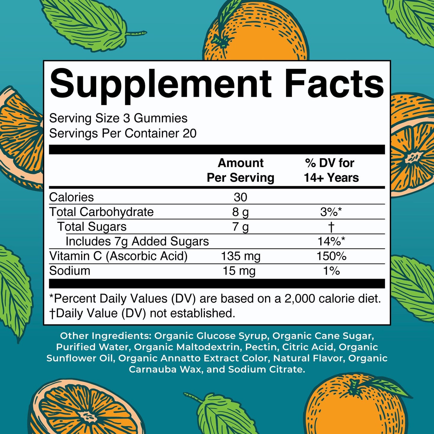 MaryRuth Organics Vitamin C Gummies | USDA Organic - Vegan, Non-GMO - Immune Support & Wellness - Orange Flavor - 60 Count