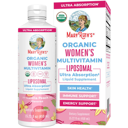 MaryRuth Organics Womens Liposomal Multivitamin - Sugar Free, USDA Organic