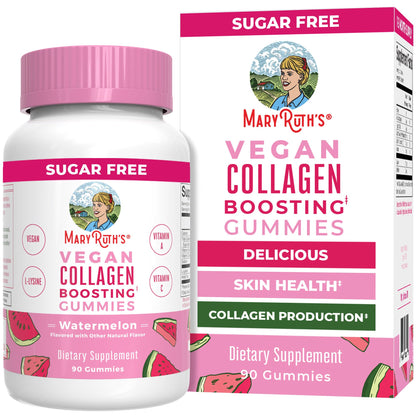 MaryRuth Organics Vegan Collagen Gummies for Skin – 90 Servings