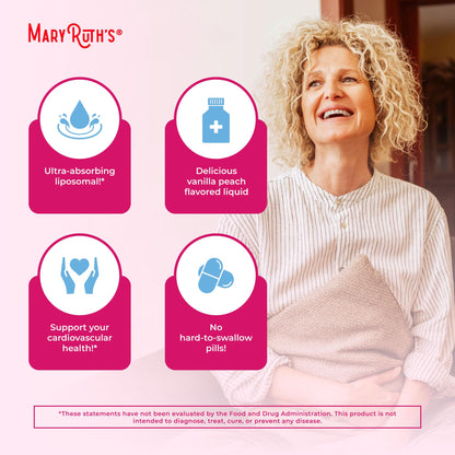MaryRuth Organics Multivitamin for Women 40+ | Liposomal Immune Support, Energy & Sleep | Vegan & Non-GMO