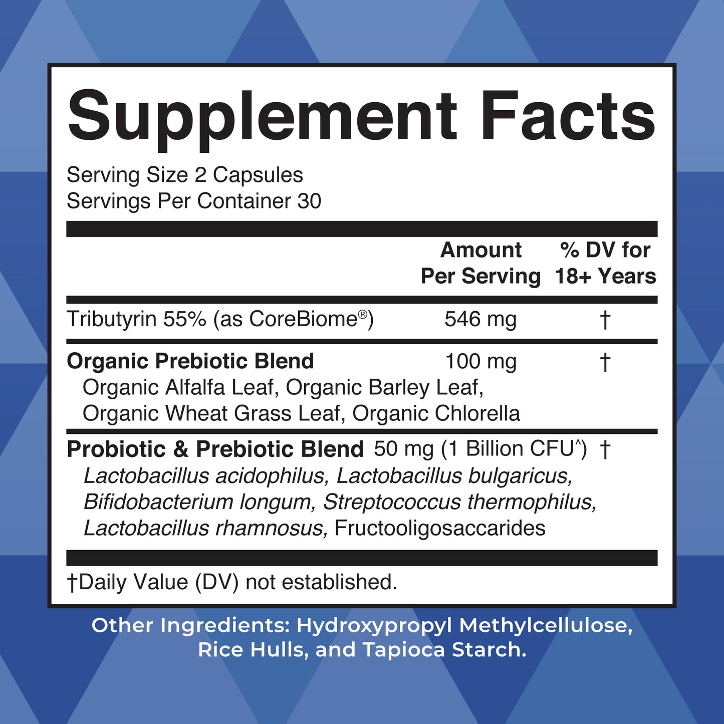 MaryRuth’s Complete Gut Health+ Capsules | 5-Probiotic Blend + Corebiome® Butyrate | Vegan GI Support | 30 Servings