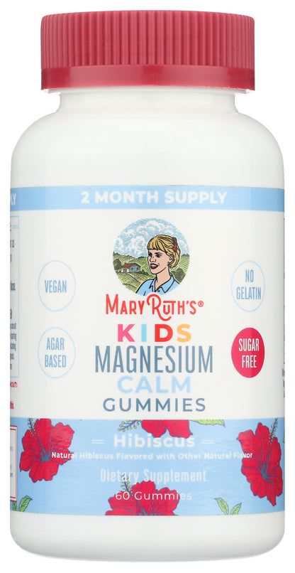 MaryRuth's Kids Magnesium Citrate Gummies – 60 Count, 2-Month Supply, Sugar Free, Vegan