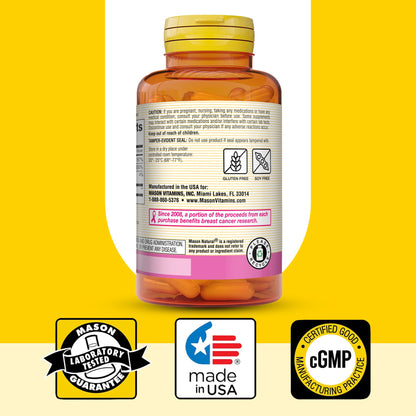 Mason Natural 1500mg Collagen with Vitamin C, Biotin & Calcium – 40 Day Supply (Pack of 2)