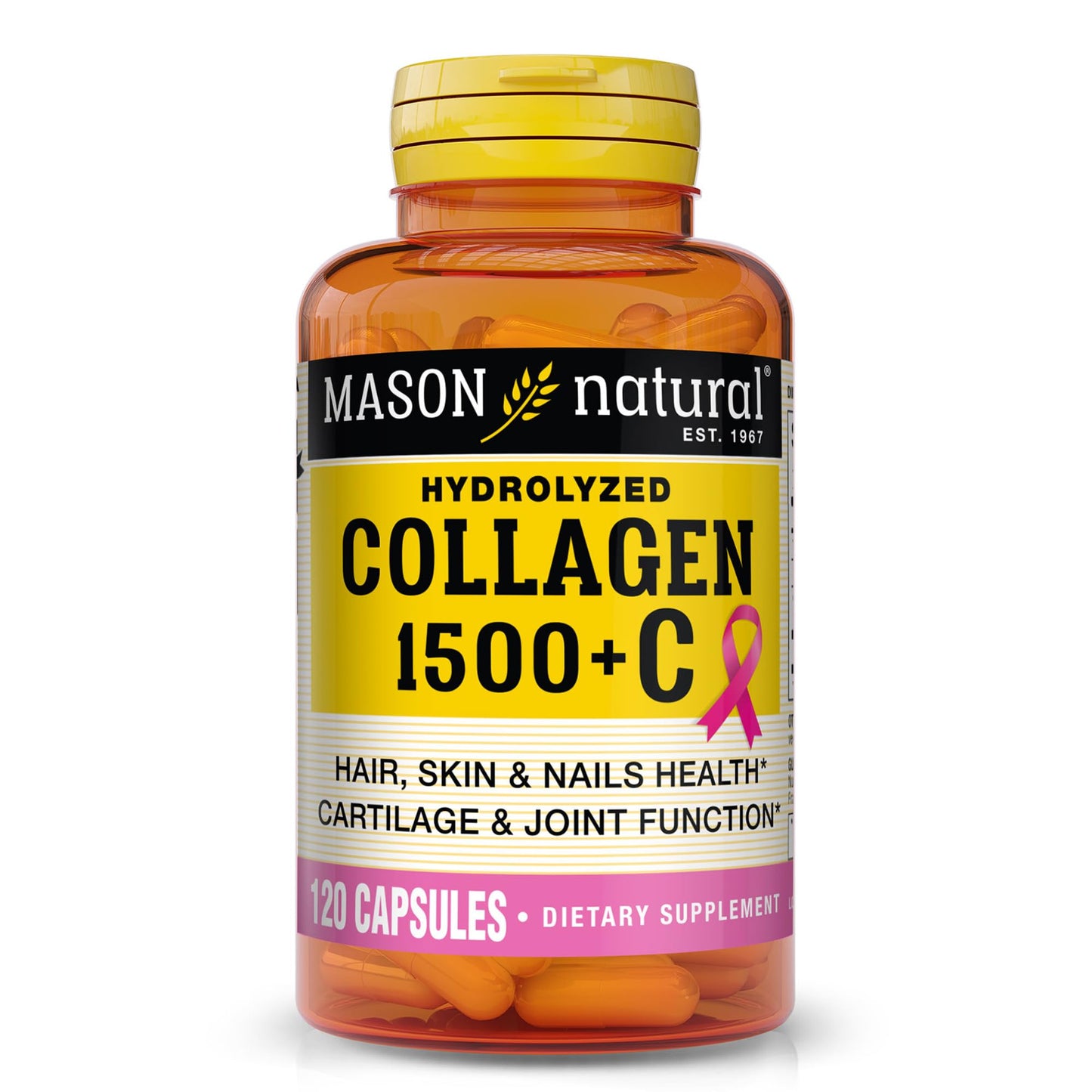 Mason Natural Collagen 1500mg with Vitamin C, Biotin & Calcium | Hair & Nails