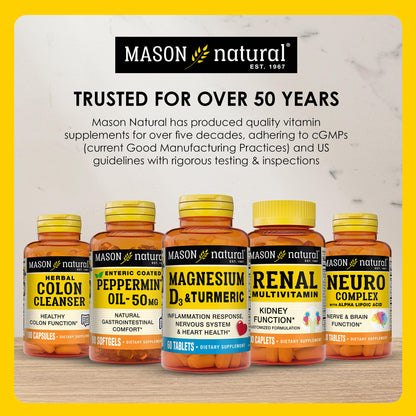 Mason Natural Daily Mini Multi Vitamins with Iron – 100 Day Supply (1 Pack)