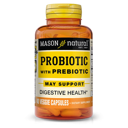 Mason Natural Probiotic with Prebiotic – 40 Day Supply | Gut Health & Digestion