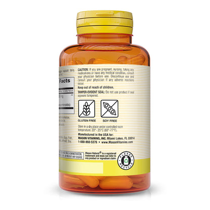 Mason Natural Turmeric 500 mg – 95% Curcuminoids, Joint Support, 60 Veggie Capsules (Pack of 2)