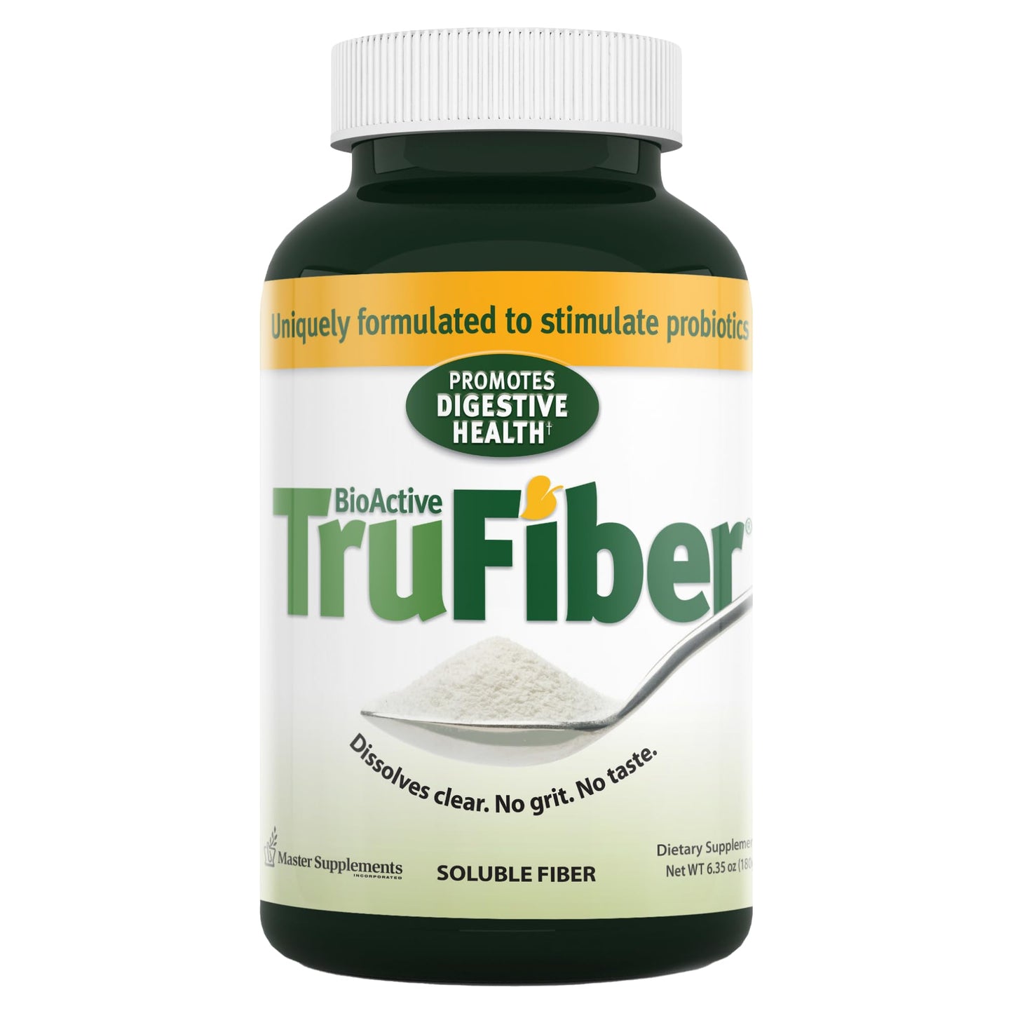 TruFiber Prebiotic Fiber Powder 6.35 oz | Supports Digestive Health | Vegan & Gluten Free | 50 Servings
