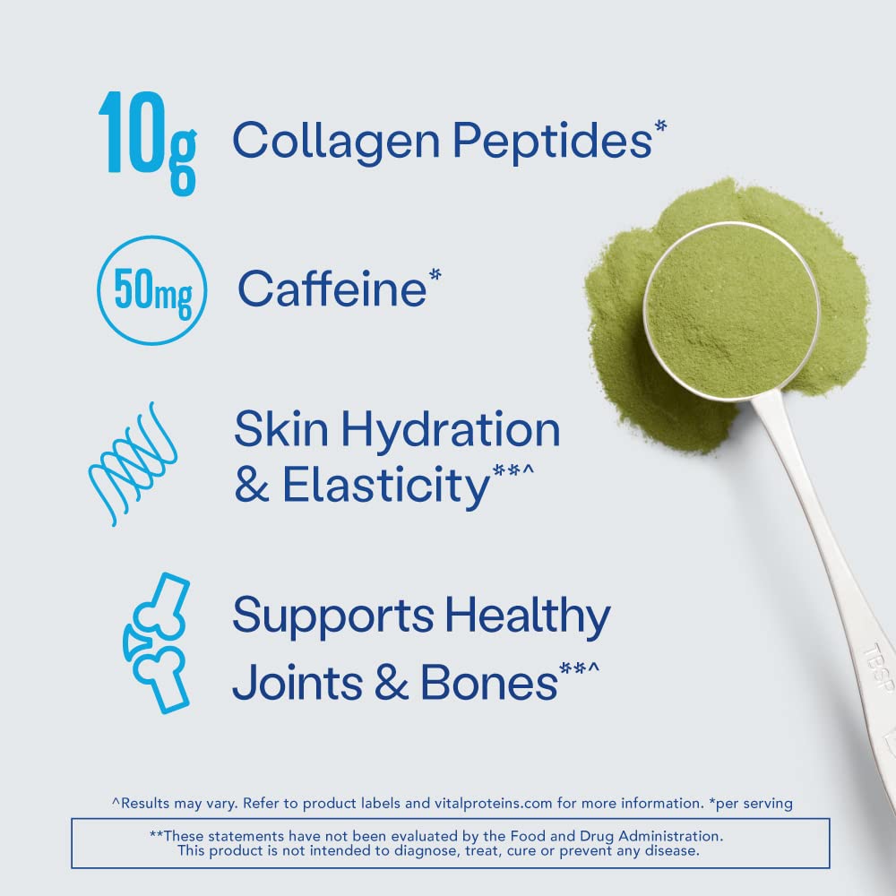 Vital Proteins Matcha Collagen Peptides Powder – 10.5 oz (Original Flavor)
