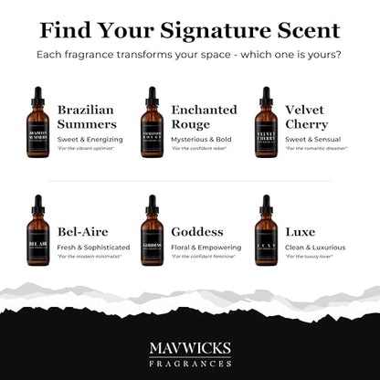 Mavwicks Diffuser Oil (Goddess) – 2oz Premium Essential Oil Blend for Aromatherapy Diffusers | Luxury Home Fragrance