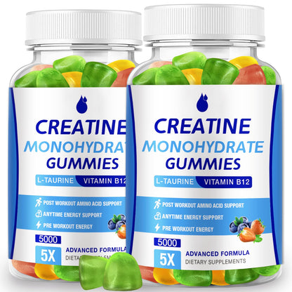 MaxHemp Creatine Monohydrate Gummies - 5g per Serving, Sugar Free & Vegan