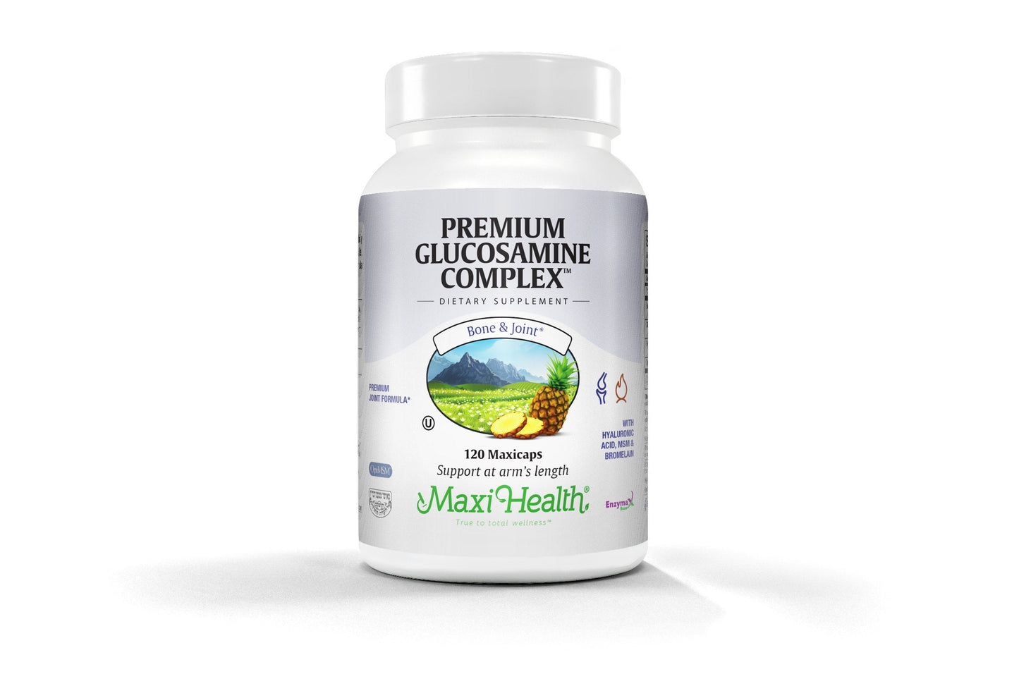 Maxi Health Premium Glucosamine Complex Joint Formula with MSM, 120 Count