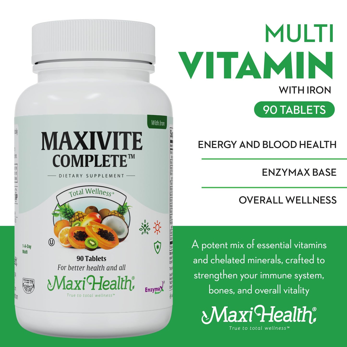 Maxi Health Complete Once Daily Multivitamin - Men & Women, 90 Tablets