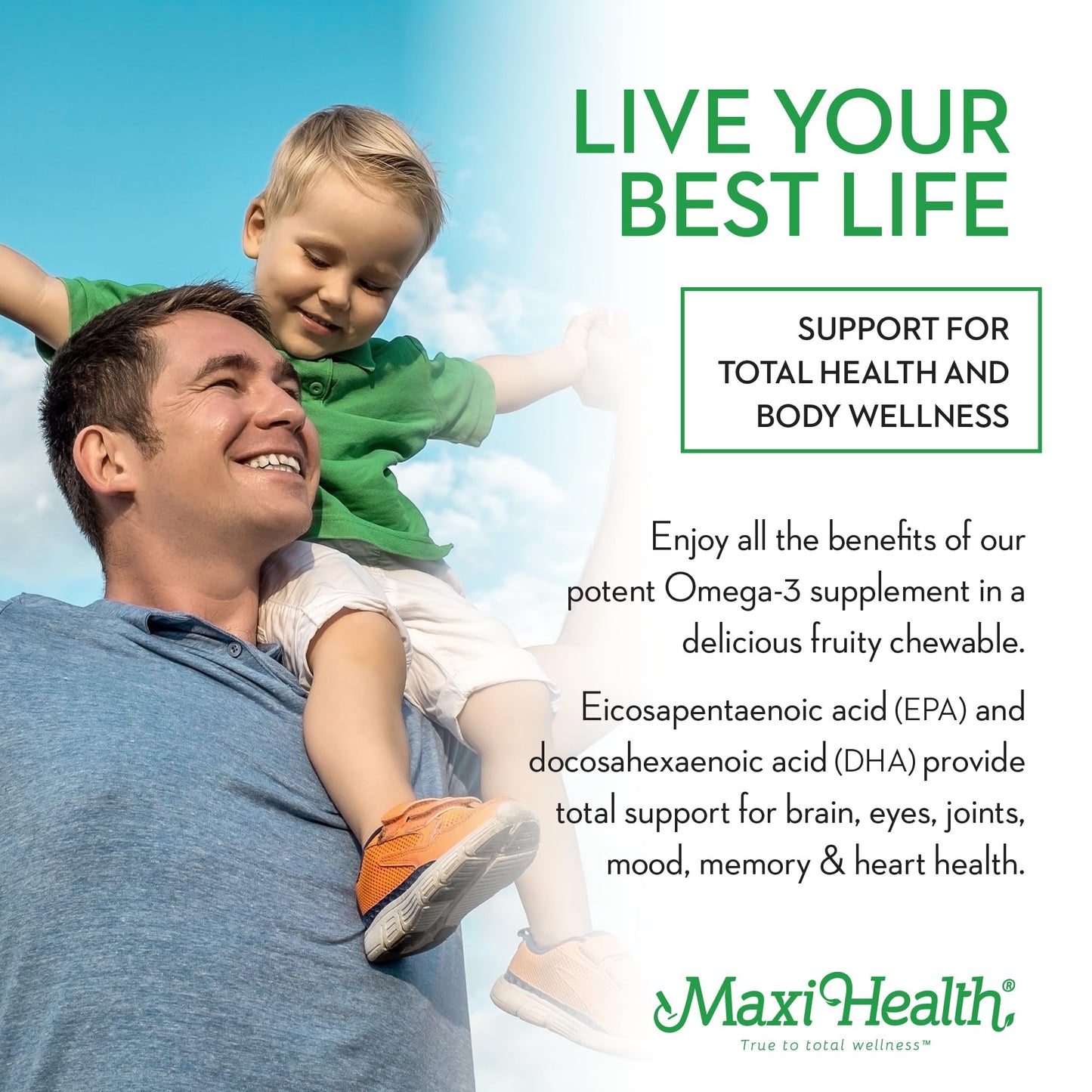Maxi Health Fish Oil 2000mg – Omega-3 EPA/DHA Supplement for Adults & Kids | Fruity Burst | Kosher | 100 Softgels