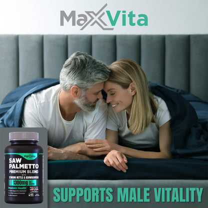 MaxVita Prostate Premium - Saw Palmetto, Nettle & Ashwagandha for Men, 60 Count
