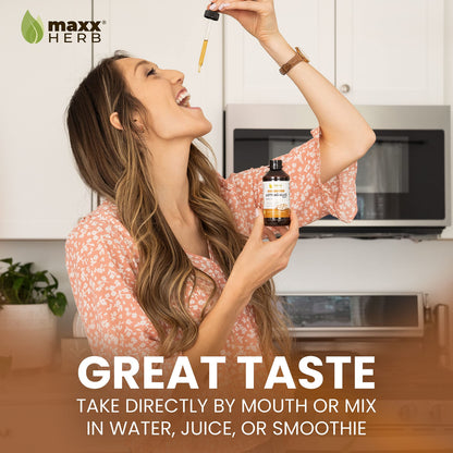 Maxx Herb Astragalus Root Extract – Max Strength Liquid Tincture for Immune Support & Mental Clarity | 4 oz (60 Servings)
