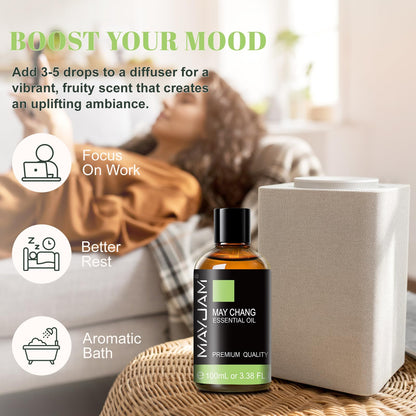 MAYJAM May Chang (Litsea Cubeba) Essential Oil 100ml