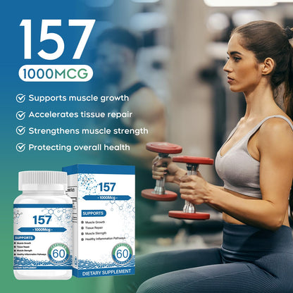 MayBeJiangWei Collagen Capsules 157, 1000mg - Gluten Free & Non-GMO (60 Count)