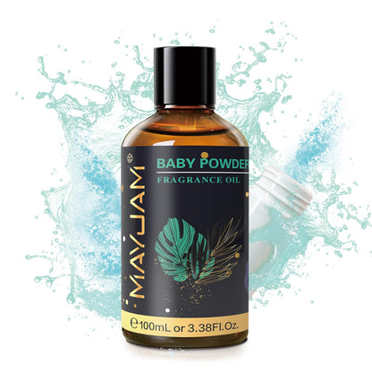 MAYJAM Baby Powder Fragrance Oil 100ml with Glass Dropper – Diffuser & DIY