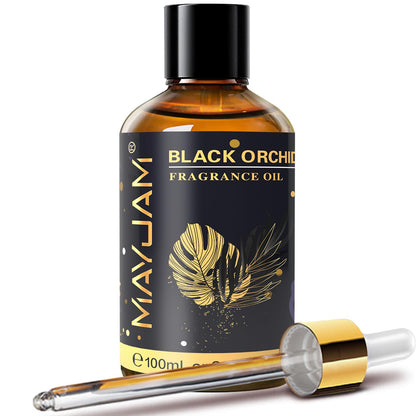 MAYJAM 100ML Black Orchid Fragrance Oil with Glass Dropper – Diffuser, Soap & Candle Making