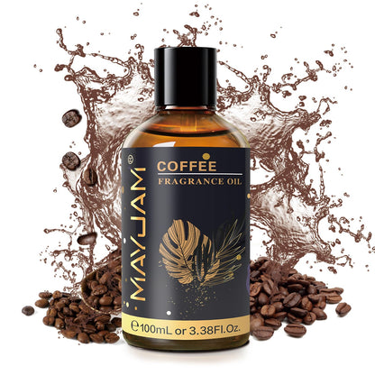 MAYJAM Coffee Fragrance Oil 100ML | Glass Dropper | Diffusers & DIY