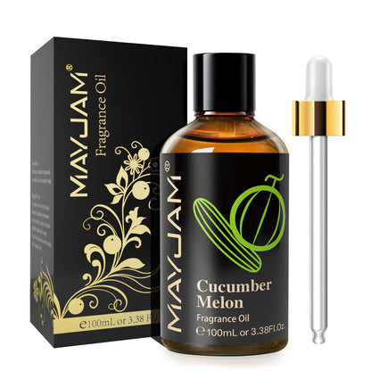 MAYJAM 100ML Cucumber Melon Fragrance Oil with Glass Dropper for Diffusers
