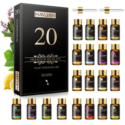 MAYJAM Essential Oil Gift Set – 20x5ml Pure Oils for Diffusers, Massage, DIY Candles & Soaps