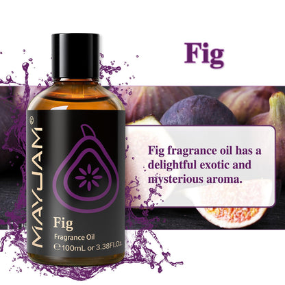 MAYJAM Fig Fragrance Oil 100ML with Glass Dropper – Diffuser & DIY Home Scents