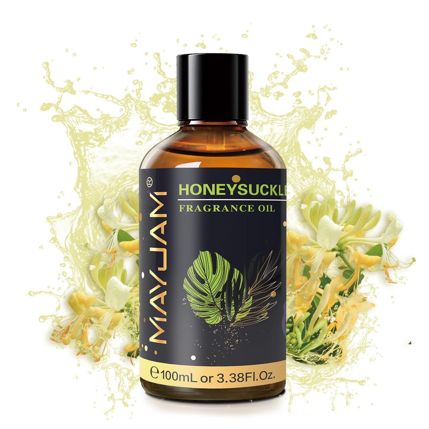 MAYJAM Honeysuckle Fragrance Oil 100ml | Glass Dropper, Diffusers, DIY Soap & Candle