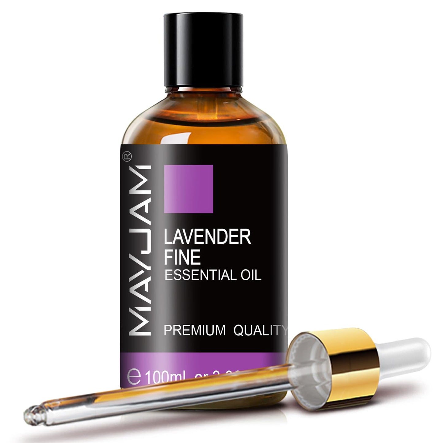 MAYJAM Lavender Fine Essential Oil 100ml | Diffuser, Massage, Skin & Hair Care
