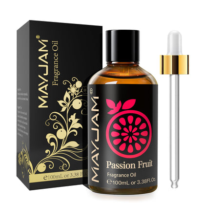 MAYJAM Passion Fruit Fragrance Oil 100ml - Amber Bottle, Diffusers & DIY